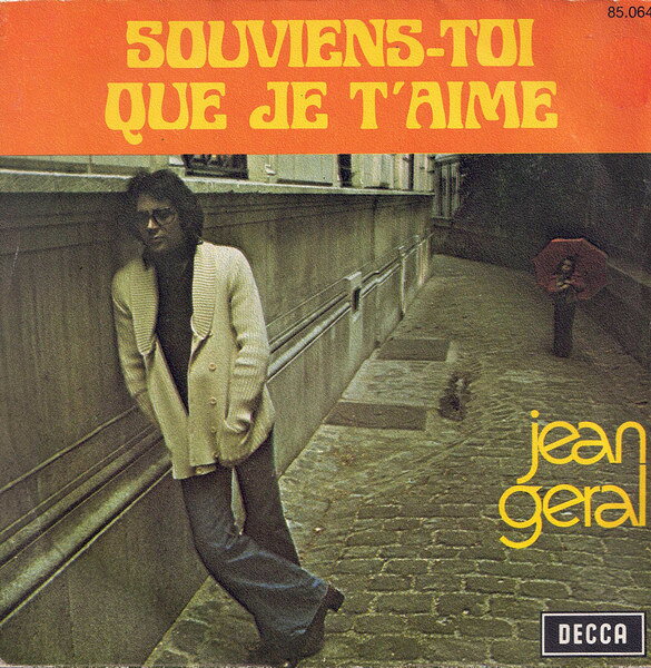 【中古】仏7” Jean Geral Souviens-toi Que Je Taime 85064 Decca /00080