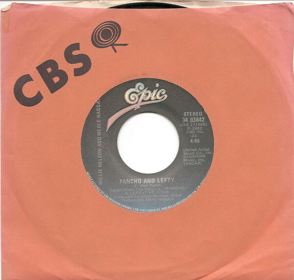 加7” Willie Nelson &amp; Merle Haggard Pancho And Lefty 3403842 Epic /00080