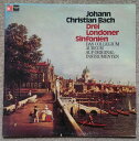 【中古】米LP Das Collegium Aureum Johann Christian Bach Drei Londoner Sinfonien KHB20...