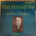 【中古】輸入LP London Symphony Orchestra Felix Weingartner Conducts Brahms Symphony No...