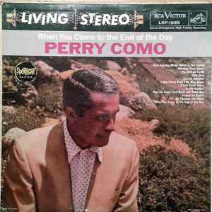 【中古】米LP Perry Como When You Come To The End Of The Day LSP1885 RCA Victor /00260