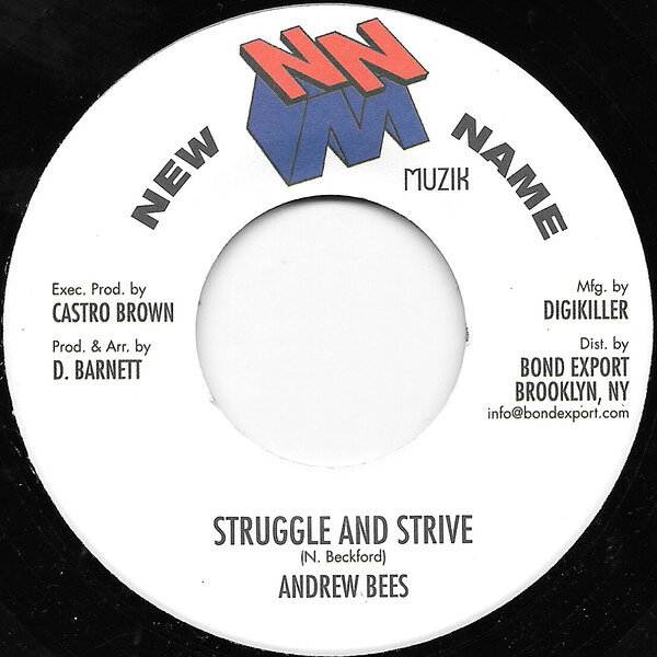米7” Andrew Bees Struggle And Strive NONE New Name Muzik /00080