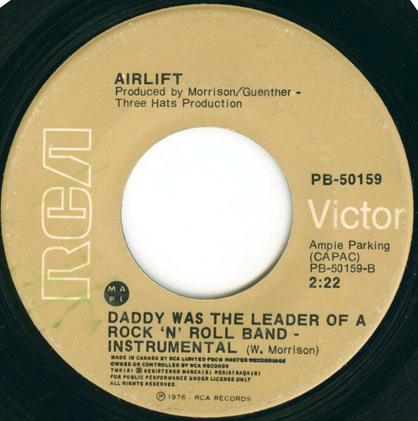 【中古】加7” Airlift Daddy Was The Leader Of A Rock N Roll Band PB50159 RCA Victor /00080