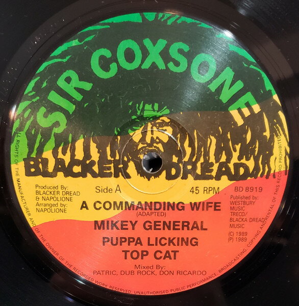 【中古】英LP Mikey General A Commanding Wife BD8919 Sir Coxsone Blacker /00260