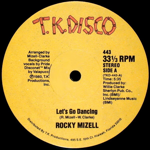 ・アーティスト Rocky Mizell ・タイトル Let's Go Dancing / I Don't Care What You Say (I'm Gonna Love You Tonight) ・レーベル・型番 T.K. DISCO 443 ・フォーマット 12インチレコード ・コンディション(盤) 非常に良い(EX) ・コンディション(ジャケット) プレインカバー（元ジャケット／カバー無し） ・コンディション(帯) オビなし ・特記事項 【シュリンク残し】 サンプル画像です。実際の商品の画像ではありません 商品写真はバーコード/カタログ番号に対応したサンプル画像ですので、お送りする商品の画像ではありません。帯やライナーなどの付属品は、特記事項に記載されている場合のみ含まれます。プロモやカラーレコードなどの仕様についても、該当する場合のみ特記事項に記載しています。 【ご購入前に必ずご確認ください】 ・本店サイト(www.recordcity.jp)とは価格、送料が違います ・本店サイト、その他支店のオーダーとは同梱発送できません ・注文確定後に別の注文を頂いた場合、注文同士の同梱は致しかねます。 ・別倉庫から発送しているため、店頭受け渡しは対応しておりません ・一部商品は他の通販サイトでも販売しているため、ご注文のタイミングによっては商品のご用意ができない場合がございます。 ・土日祝日はお休みです 金曜・祝前日9時以降のご連絡またはご入金は、返答または発送が週明け・祝日明けに順次対応となります。 ・ご購入後のキャンセル不可 ご購入後のキャンセルはいかなる理由においてもお受けできません。ご了承の上、ご購入くださいませ。 ・日本郵便(ゆうパック/ゆうメール)によるお届けになります。 ・中古品であることをご理解ください 当ストアでは中古商品を主に販売しております。中古品であることをご理解の上ご購入ください。また、一部商品はRecordCityオンラインストアで試聴可能です。 ・返品について お客様のご都合による返品は一切承っておりません。 表記の内容と実際の商品に相違がある場合、また針飛び等で返品・返金をご希望される場合は、商品の到着後1週間以内にご連絡ください。商品の返送をこちらで確認後、キャンセル・返金を行います。 コンディションVG以下の商品は返品できません。プレイに影響のない表面のこすれ傷、プレス起因のノイズ盤は返品の対象外です。 【コンディション表記】 ・ほぼ新品(M-)(Like New) 完全な新品。未使用。当店ではほぼ使用しません ・非常に良い(EX)(Excellent) 中古盤として美品な状態。わずかな経年を感じるものの傷みを感じさせない、当店基準で最高の状態 ・良い(VG+)(Very Good Plus) 丁寧に扱われた中古品で、軽い使用感がみられる。 ・可(VG)(Acceptable) 使い込まれた中古品で、「良い」よりもさらに使用感がみられる。 ・悪い(VG-)(Bad) 状態が悪いアイテム。使用の保障はなく、再生不可、針飛び、目立つノイズがあるかもしれない。状態によるクレーム不可。返品不可。 ・非常に悪い(G)(Very Bad) 「悪い」よりさらに状態が悪いアイテム。使用の保障はなく、再生不可、針飛び、目立つノイズがあるかもしれない。状態によるクレーム不可。返品不可。 ・ジャンク(Fair)(Junk/Fair) 割れている、反っている、水ダメージがある、カビ、ジャケットが分離している、ひどい書き込み、ひどい擦れなど最低の状態。使用の保障はなく、再生不可、針飛び、目立つノイズがあるかもしれない。状態によるクレーム不可。返品不可。 ・ジャンク(Poor)(Junk/Poor) 割れている、反っている、水ダメージがある、カビ、ジャケットが分離している、ひどい書き込み、ひどい擦れなど最低の状態。使用の保障はなく、再生不可、針飛び、目立つノイズがあるかもしれない。状態によるクレーム不可。返品不可。
