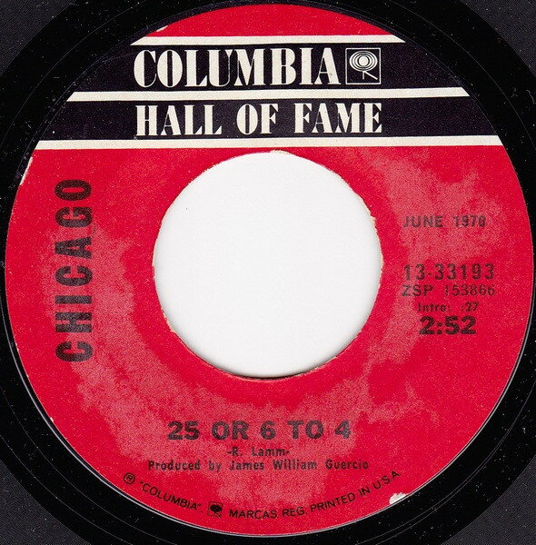 【中古】米7” Chicago 25 Or 6 To 4 / Make Me Smile 1333193 Columbia /00080