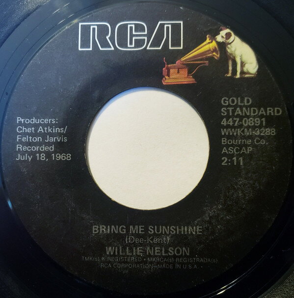 ・アーティスト Willie Nelson ・タイトル The Party's Over / Bring Me Sunshine ・レーベル・型番 RCA 4470891 ・フォーマット 7インチレコード ・コンディション(盤) 良い (VG+) ・コンディション(ジャケット) 良い (VG+) ・コンディション(帯) オビなし ・特記事項 【Companysleeve】 サンプル画像です。実際の商品の画像ではありません 商品写真はバーコード/カタログ番号に対応したサンプル画像ですので、お送りする商品の画像ではありません。帯やライナーなどの付属品は、特記事項に記載されている場合のみ含まれます。プロモやカラーレコードなどの仕様についても、該当する場合のみ特記事項に記載しています。 【ご購入前に必ずご確認ください】 ・本店サイト(www.recordcity.jp)とは価格、送料が違います ・本店サイト、その他支店のオーダーとは同梱発送できません ・注文確定後に別の注文を頂いた場合、注文同士の同梱は致しかねます。 ・別倉庫から発送しているため、店頭受け渡しは対応しておりません ・一部商品は他の通販サイトでも販売しているため、ご注文のタイミングによっては商品のご用意ができない場合がございます。 ・土日祝日はお休みです 金曜・祝前日9時以降のご連絡またはご入金は、返答または発送が週明け・祝日明けに順次対応となります。 ・ご購入後のキャンセル不可 ご購入後のキャンセルはいかなる理由においてもお受けできません。ご了承の上、ご購入くださいませ。 ・日本郵便(ゆうパック/ゆうメール)によるお届けになります。 ・中古品であることをご理解ください 当ストアでは中古商品を主に販売しております。中古品であることをご理解の上ご購入ください。また、一部商品はRecordCityオンラインストアで試聴可能です。 ・返品について お客様のご都合による返品は一切承っておりません。 表記の内容と実際の商品に相違がある場合、また針飛び等で返品・返金をご希望される場合は、商品の到着後1週間以内にご連絡ください。商品の返送をこちらで確認後、キャンセル・返金を行います。 コンディションVG以下の商品は返品できません。プレイに影響のない表面のこすれ傷、プレス起因のノイズ盤は返品の対象外です。 【コンディション表記】 ・ほぼ新品(M-)(Like New) 完全な新品。未使用。当店ではほぼ使用しません ・非常に良い(EX)(Excellent) 中古盤として美品な状態。わずかな経年を感じるものの傷みを感じさせない、当店基準で最高の状態 ・良い(VG+)(Very Good Plus) 丁寧に扱われた中古品で、軽い使用感がみられる。 ・可(VG)(Acceptable) 使い込まれた中古品で、「良い」よりもさらに使用感がみられる。 ・悪い(VG-)(Bad) 状態が悪いアイテム。使用の保障はなく、再生不可、針飛び、目立つノイズがあるかもしれない。状態によるクレーム不可。返品不可。 ・非常に悪い(G)(Very Bad) 「悪い」よりさらに状態が悪いアイテム。使用の保障はなく、再生不可、針飛び、目立つノイズがあるかもしれない。状態によるクレーム不可。返品不可。 ・ジャンク(Fair)(Junk/Fair) 割れている、反っている、水ダメージがある、カビ、ジャケットが分離している、ひどい書き込み、ひどい擦れなど最低の状態。使用の保障はなく、再生不可、針飛び、目立つノイズがあるかもしれない。状態によるクレーム不可。返品不可。 ・ジャンク(Poor)(Junk/Poor) 割れている、反っている、水ダメージがある、カビ、ジャケットが分離している、ひどい書き込み、ひどい擦れなど最低の状態。使用の保障はなく、再生不可、針飛び、目立つノイズがあるかもしれない。状態によるクレーム不可。返品不可。