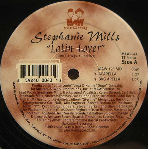 【中古】米12” Stephanie Mills Latin Lover MAW043 MAW Records /00250