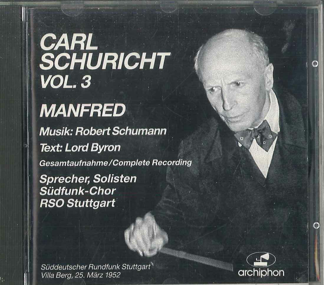 ����š���CD Carl Schuricht Musik Robert Schuman ARCH23CD ARCHIPHON /00110
