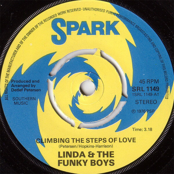 Artist Name: R - 【中古】7” Linda Fields & The Funky Boys Climbing The Steps Of Love SRL1149 Spark /00080