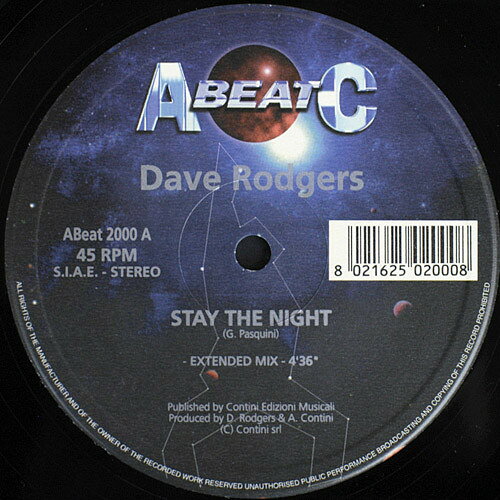 12” Dave Rodgers / Dave &amp; Domino Stay The Night / I Just Wanna Find You ABEAT2000 A.Beat-C. /00250