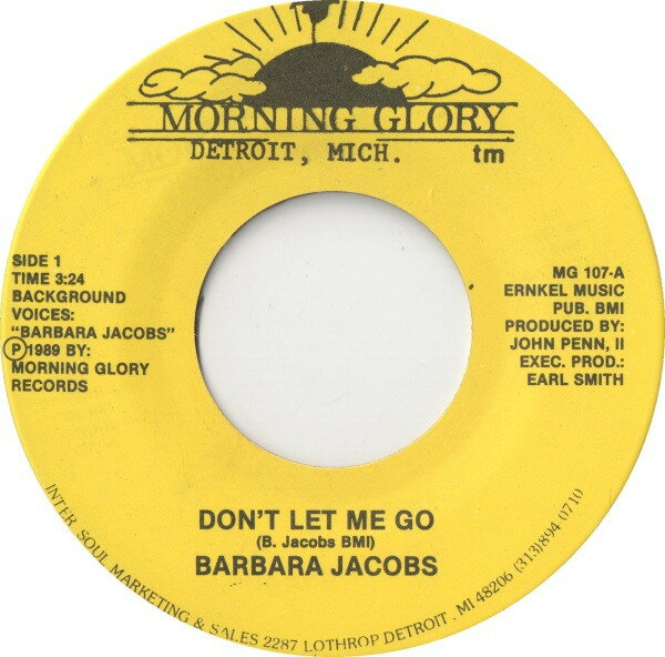 【中古】米7” Barbara Jacobs Dont Let Me Go MG107 Morning Glory /00080