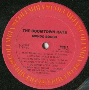 【中古】米LP Boomtown Rats Mondo Bongo JC37062PROMO COLUMBIA プロモ /00260
