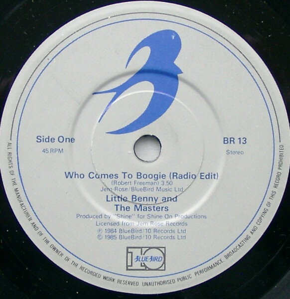 【中古】英7” Little Benny & The Masters Who Comes To Boogie BR13 Bluebird /00080