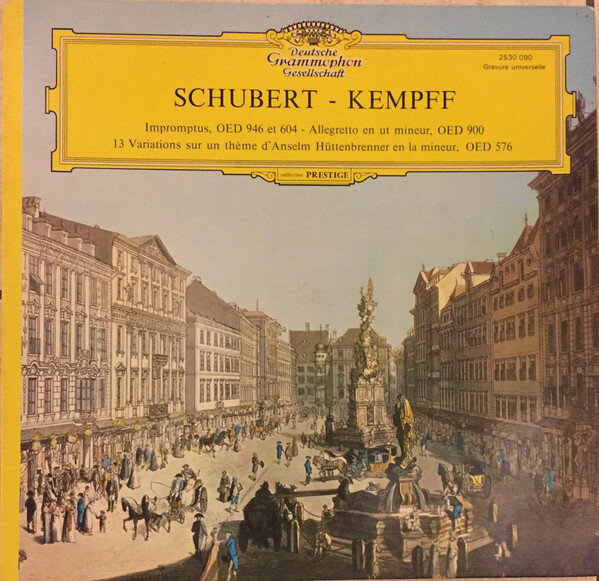 【中古】仏LP Franz Schubert - Wilhelm Kempf Pieces Pour Piano 2530090 Deutsche Grammophon /00260
