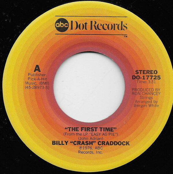 【中古】米7” Billy Crash Craddock The First Time DO17725 ABC Dot /00080