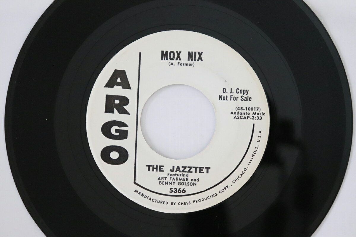 【中古】米7” Jazztet Mox Nix / Killer Joe 5366 Argo プロモ /00080