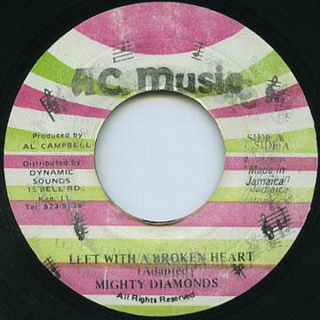 【中古】ジャマイカ7” The Mighty Diamonds Left With A Broken Heart NONE AC Music /00080 【中古】ジャマイカ7” The Mighty Diamonds Left With A Broken Heart NONE AC Music /00080
