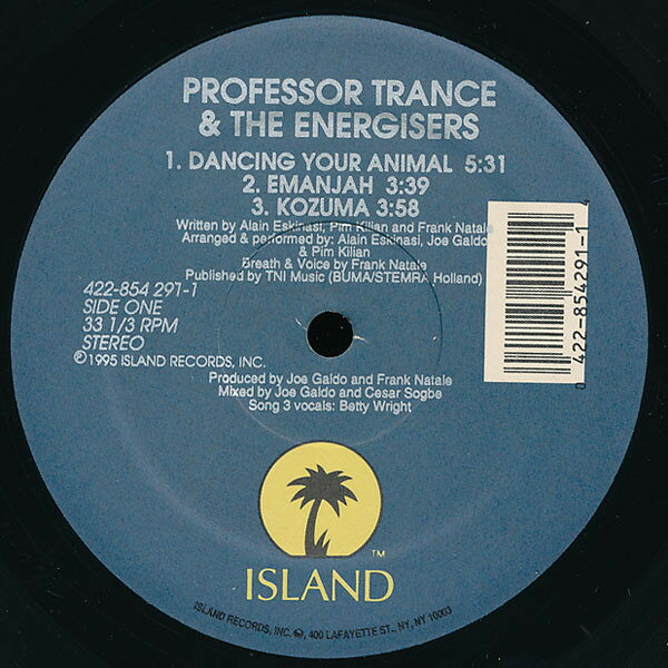 【中古】12” Professor Trance Dancing Your Animal 4228542911 ISLAND RECORDS /00250