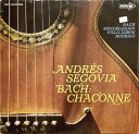 【中古】独LP Andres Segovia / Johann Sebast Bach: Chaconne MACS1354 MCA Records /0026...
