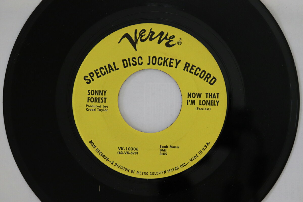【中古】米7” Sonny Forriest Now That Im Lonely / Travelin VK10306 Verve Records プロモ /00080