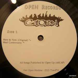 【中古】米12” Get Open Here & Now / Mad Controversy OPE001 Open Records /00250 【中古】米12” Get Open Here & Now / Mad Controversy OPE001 Open Records /00250