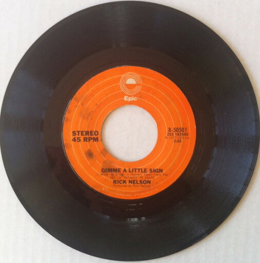 【中古】米7” Ricky Nelson Gimme A LIttle Sign 850501 Epic /00080 【中古】米7” Ricky Nelson Gimme A LIttle Sign 850501 Epic /00080