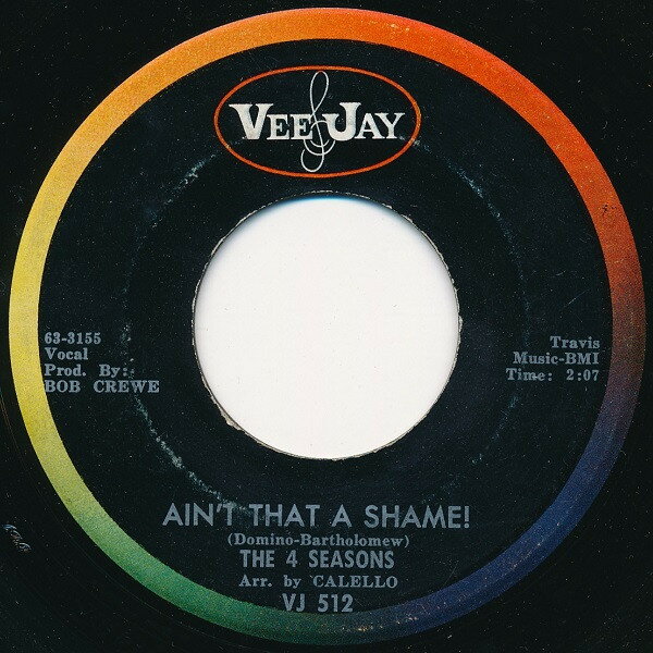 【中古】米7” Four Seasons Aint That A Shame! 633156 Vee Jay Records /00080