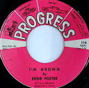 【中古】米7” Eddie Foster Im Grown 116 Progress Records /00080