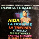 【中古】米LP Renata Tebaldi Selections From The Worlds Greatest Operas UAS6238 UNITED...