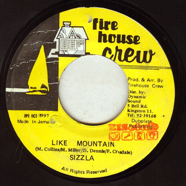 【中古】ジャマイカ7” Sizzla Like Mountain NONE Firehouse Crew /00080