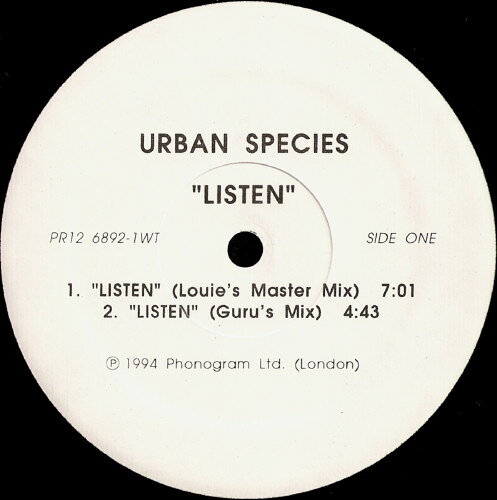 ・アーティスト Urban Species ・タイトル Listen ・レーベル・型番 FFRR PR1268921WT ・フォーマット 12インチレコード ・コンディション(盤) 良い (VG+) ・コンディション(ジャケット) プレインカバー（元ジャケット／カバー無し） ・コンディション(帯) オビなし ・特記事項 サンプル画像です。実際の商品の画像ではありません 商品写真はバーコード/カタログ番号に対応したサンプル画像ですので、お送りする商品の画像ではありません。帯やライナーなどの付属品は、特記事項に記載されている場合のみ含まれます。プロモやカラーレコードなどの仕様についても、該当する場合のみ特記事項に記載しています。 【ご購入前に必ずご確認ください】 ・本店サイト(www.recordcity.jp)とは価格、送料が違います ・本店サイト、その他支店のオーダーとは同梱発送できません ・注文確定後に別の注文を頂いた場合、注文同士の同梱は致しかねます。 ・別倉庫から発送しているため、店頭受け渡しは対応しておりません ・一部商品は他の通販サイトでも販売しているため、ご注文のタイミングによっては商品のご用意ができない場合がございます。 ・土日祝日はお休みです 金曜・祝前日9時以降のご連絡またはご入金は、返答または発送が週明け・祝日明けに順次対応となります。 ・ご購入後のキャンセル不可 ご購入後のキャンセルはいかなる理由においてもお受けできません。ご了承の上、ご購入くださいませ。 ・日本郵便(ゆうパック/ゆうメール)によるお届けになります。 ・中古品であることをご理解ください 当ストアでは中古商品を主に販売しております。中古品であることをご理解の上ご購入ください。また、一部商品はRecordCityオンラインストアで試聴可能です。 ・返品について お客様のご都合による返品は一切承っておりません。 表記の内容と実際の商品に相違がある場合、また針飛び等で返品・返金をご希望される場合は、商品の到着後1週間以内にご連絡ください。商品の返送をこちらで確認後、キャンセル・返金を行います。 コンディションVG以下の商品は返品できません。プレイに影響のない表面のこすれ傷、プレス起因のノイズ盤は返品の対象外です。 【コンディション表記】 ・ほぼ新品(M-)(Like New) 完全な新品。未使用。当店ではほぼ使用しません ・非常に良い(EX)(Excellent) 中古盤として美品な状態。わずかな経年を感じるものの傷みを感じさせない、当店基準で最高の状態 ・良い(VG+)(Very Good Plus) 丁寧に扱われた中古品で、軽い使用感がみられる。 ・可(VG)(Acceptable) 使い込まれた中古品で、「良い」よりもさらに使用感がみられる。 ・悪い(VG-)(Bad) 状態が悪いアイテム。使用の保障はなく、再生不可、針飛び、目立つノイズがあるかもしれない。状態によるクレーム不可。返品不可。 ・非常に悪い(G)(Very Bad) 「悪い」よりさらに状態が悪いアイテム。使用の保障はなく、再生不可、針飛び、目立つノイズがあるかもしれない。状態によるクレーム不可。返品不可。 ・ジャンク(Fair)(Junk/Fair) 割れている、反っている、水ダメージがある、カビ、ジャケットが分離している、ひどい書き込み、ひどい擦れなど最低の状態。使用の保障はなく、再生不可、針飛び、目立つノイズがあるかもしれない。状態によるクレーム不可。返品不可。 ・ジャンク(Poor)(Junk/Poor) 割れている、反っている、水ダメージがある、カビ、ジャケットが分離している、ひどい書き込み、ひどい擦れなど最低の状態。使用の保障はなく、再生不可、針飛び、目立つノイズがあるかもしれない。状態によるクレーム不可。返品不可。