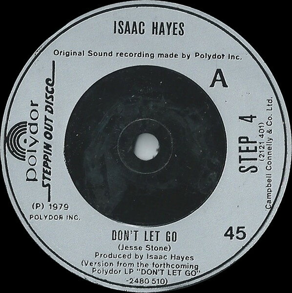 ・アーティスト Isaac Hayes ・タイトル Don't Let Go ・レーベル・型番 Polydor STEP4 ・フォーマット 7インチレコード ・コンディション(盤) 良い (VG+) ・コンディション(ジャケット) プレインカバー（元ジャケット／カバー無し） ・コンディション(帯) オビなし ・特記事項 サンプル画像です。実際の商品の画像ではありません 商品写真はバーコード/カタログ番号に対応したサンプル画像ですので、お送りする商品の画像ではありません。帯やライナーなどの付属品は、特記事項に記載されている場合のみ含まれます。プロモやカラーレコードなどの仕様についても、該当する場合のみ特記事項に記載しています。 【ご購入前に必ずご確認ください】 ・本店サイト(www.recordcity.jp)とは価格、送料が違います ・本店サイト、その他支店のオーダーとは同梱発送できません ・注文確定後に別の注文を頂いた場合、注文同士の同梱は致しかねます。 ・別倉庫から発送しているため、店頭受け渡しは対応しておりません ・一部商品は他の通販サイトでも販売しているため、ご注文のタイミングによっては商品のご用意ができない場合がございます。 ・土日祝日はお休みです 金曜・祝前日9時以降のご連絡またはご入金は、返答または発送が週明け・祝日明けに順次対応となります。 ・ご購入後のキャンセル不可 ご購入後のキャンセルはいかなる理由においてもお受けできません。ご了承の上、ご購入くださいませ。 ・日本郵便(ゆうパック/ゆうメール)によるお届けになります。 ・中古品であることをご理解ください 当ストアでは中古商品を主に販売しております。中古品であることをご理解の上ご購入ください。また、一部商品はRecordCityオンラインストアで試聴可能です。 ・返品について お客様のご都合による返品は一切承っておりません。 表記の内容と実際の商品に相違がある場合、また針飛び等で返品・返金をご希望される場合は、商品の到着後1週間以内にご連絡ください。商品の返送をこちらで確認後、キャンセル・返金を行います。 コンディションVG以下の商品は返品できません。プレイに影響のない表面のこすれ傷、プレス起因のノイズ盤は返品の対象外です。 【コンディション表記】 ・ほぼ新品(M-)(Like New) 完全な新品。未使用。当店ではほぼ使用しません ・非常に良い(EX)(Excellent) 中古盤として美品な状態。わずかな経年を感じるものの傷みを感じさせない、当店基準で最高の状態 ・良い(VG+)(Very Good Plus) 丁寧に扱われた中古品で、軽い使用感がみられる。 ・可(VG)(Acceptable) 使い込まれた中古品で、「良い」よりもさらに使用感がみられる。 ・悪い(VG-)(Bad) 状態が悪いアイテム。使用の保障はなく、再生不可、針飛び、目立つノイズがあるかもしれない。状態によるクレーム不可。返品不可。 ・非常に悪い(G)(Very Bad) 「悪い」よりさらに状態が悪いアイテム。使用の保障はなく、再生不可、針飛び、目立つノイズがあるかもしれない。状態によるクレーム不可。返品不可。 ・ジャンク(Fair)(Junk/Fair) 割れている、反っている、水ダメージがある、カビ、ジャケットが分離している、ひどい書き込み、ひどい擦れなど最低の状態。使用の保障はなく、再生不可、針飛び、目立つノイズがあるかもしれない。状態によるクレーム不可。返品不可。 ・ジャンク(Poor)(Junk/Poor) 割れている、反っている、水ダメージがある、カビ、ジャケットが分離している、ひどい書き込み、ひどい擦れなど最低の状態。使用の保障はなく、再生不可、針飛び、目立つノイズがあるかもしれない。状態によるクレーム不可。返品不可。