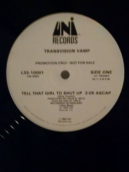 【中古】米12” Transvision Vamp Tell That Girl To Shut Up L3310001 UNI Records /00250