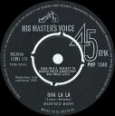 【中古】英7” Manfred Mann Sha La La POP1346 His Masters Voice /00080