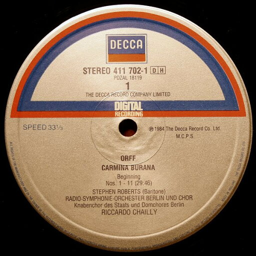 【中古】英LP Carl Orff - Sylvia Greenberg ? Carmina Burana 4117021 DECCA /00260 【中古】英LP Carl Orff - Sylvia Greenberg ? Carmina Burana 4117021 DECCA /00260