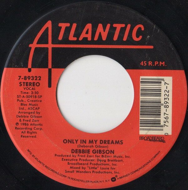 ����š���7�� Debbie Gibson Only In My Dreams 789322 Atlantic /00080