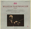 【中古】独LP Wilhelm Furtwangler Dirigiert Symphonie Nr. 4 D-moll Op. 120 / Egmont-ou...