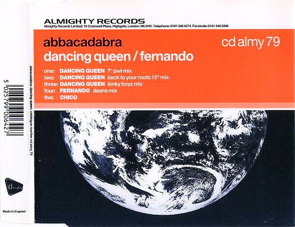 CD Abbacadabra Dancing Queen / Fernando CDALMY79 Almighty Records /00110