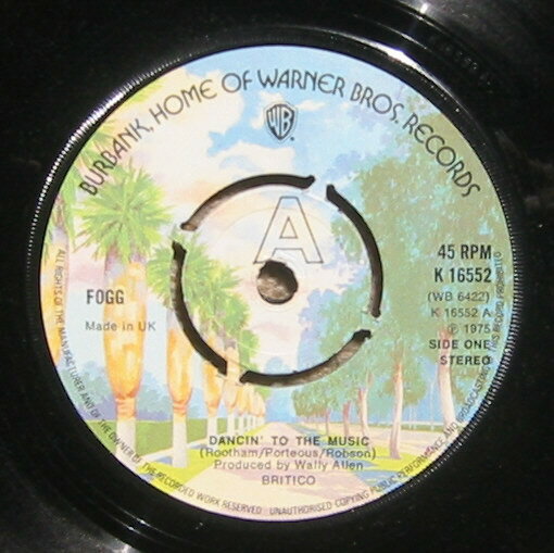 【中古】英7” Fogg Dancin To The Music K16552 Warner Bros. Records /00080 【中古】英7” Fogg Dancin To The Music K16552 Warner Bros. Records /00080