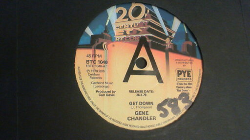 【中古】英7” Gene Chandler Get Down BTC1040PROMO 20th Century Fox Rec プロモ /00080 【中古】英7” Gene Chandler Get Down BTC1040PROMO 20th Century Fox Rec プロモ /00080
