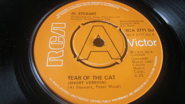 楽天レコードシティ 楽天市場店【中古】英7” Al Stewart Year Of The Cat RCA2771DJ RCA Victor プロモ /00080
