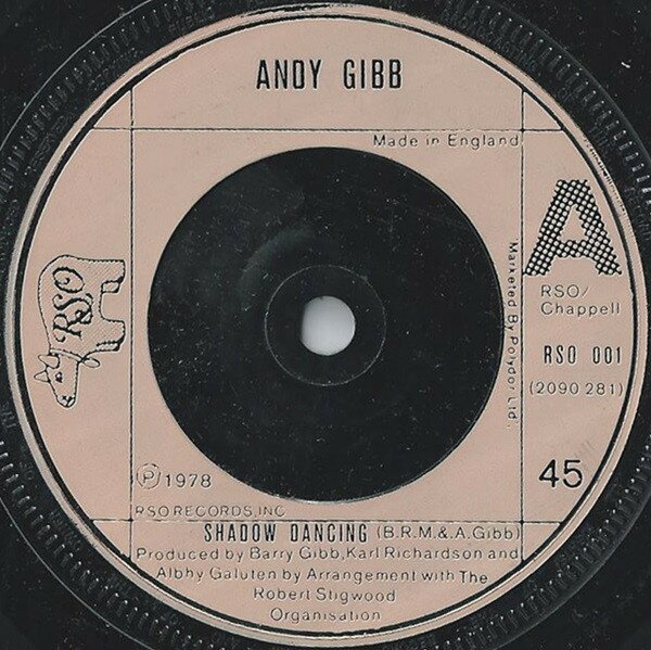 【中古】英7” Andy Gibb Shadow Dancing RSO001 RSO /00080