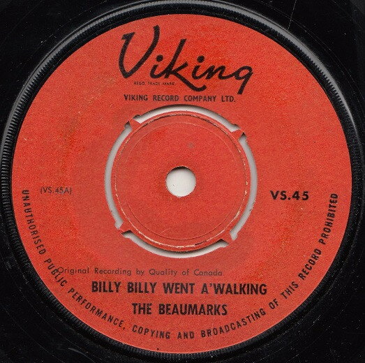 【中古】英7” Beau Marks Billy Billy Went AWalking / Cause Were In Love VS45 Viking /00080