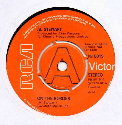 楽天レコードシティ 楽天市場店【中古】英7” Al Stewart On The Border PB5019PROMO RCA Victor プロモ /00080
