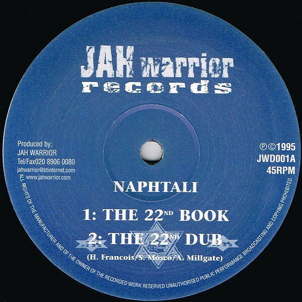英12” Naph-tali The 22nd Book JWD001 Jah Warrior Records /00250