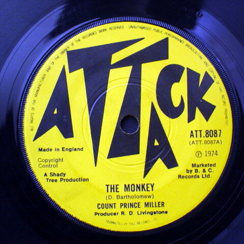 【中古】英7” Count Prince Miller / Love Chi The Monkey / 110th Avenue ATT8087 Attack /00080 【中古】英7” Count Prince Miller / Love Chi The Monkey / 110th Avenue ATT8087 Attack /00080