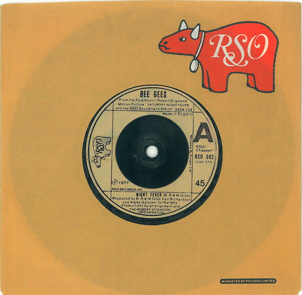 Artist Name: W - 【中古】英7” Bee Gees Night Fever RSO002 RSO /00080