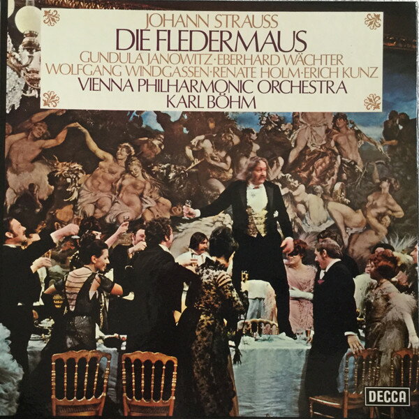 【中古】英2LP Johann Strauss Jr. ? Gundula J Die Fledermaus SET5401 Decca /00680