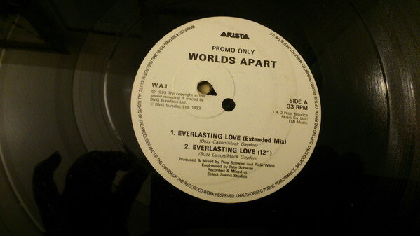 【中古】英12” Worlds Apart Everlasting Love WA1 Arista /00250